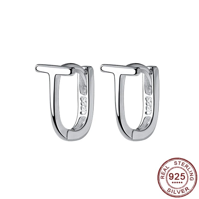 

Original Design 925 Sterling Silver Knotted Hoop Earrings Trendy Bohemia Office Earrings For Women Girls