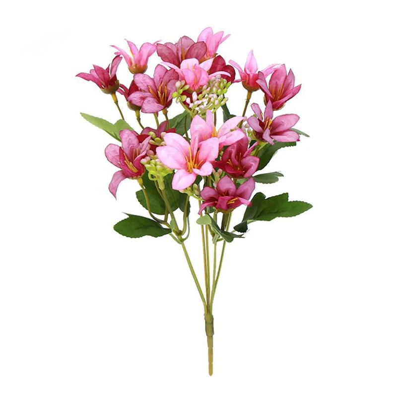 

Branch Easter Large Bouquet Of Lilies Bouquet Artificial Jewelry Flowers DIY Wedding Flower Bride Hand Flower Decoration