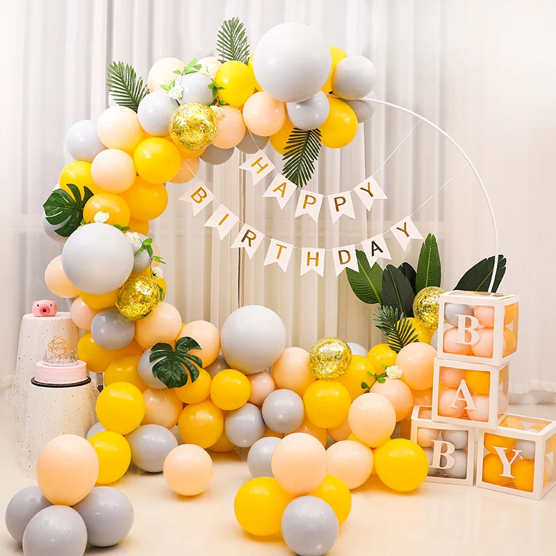 

98cm Plastic Balloon Arch Ring DIY Balloon Background Holder Circle Ballon Column Base Baby Shower Birthday Wedding Party Decor