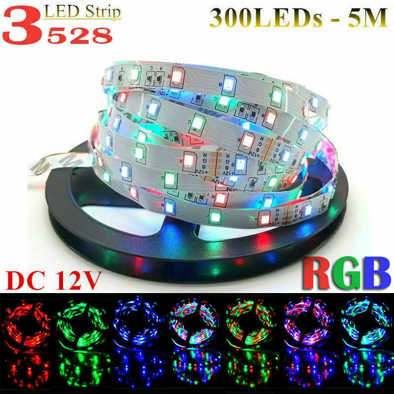5 м 300Led ленточный светильник DC 12V Высокая мощность струнный IP20 сад спальня кабинет