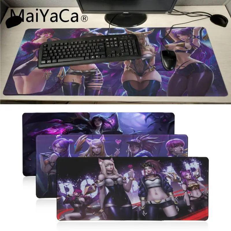 Maiyaca League of Legends virtual girl band K DA KaiSa2 резиновый игровой коврик для мыши Настольный