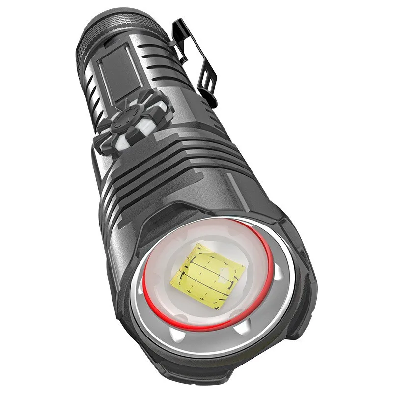 저렴한 캠핑 손전등 보안 토치 작업 빛 26650 배터리 손전등 Led 랜턴 호송 램프 전술 휴대용 조명