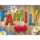 KEXINZU DIY алмазная живопись текст Семья Стразы картины Вышивка крестиком пейзаж мозаика домашнее украшение с бриллиантами