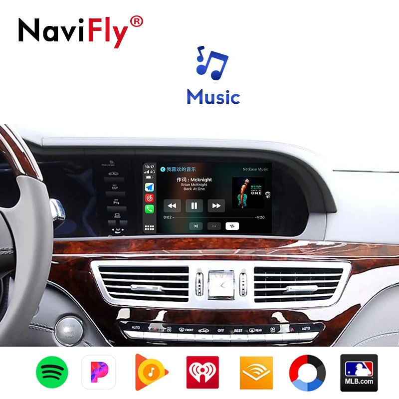 

Navifly plug and play Decoder Box Wireless Apple CarPlay Android Auto for Mercedes Benz S-Class W221 2006-2013 NTG3.0 NTG3.5