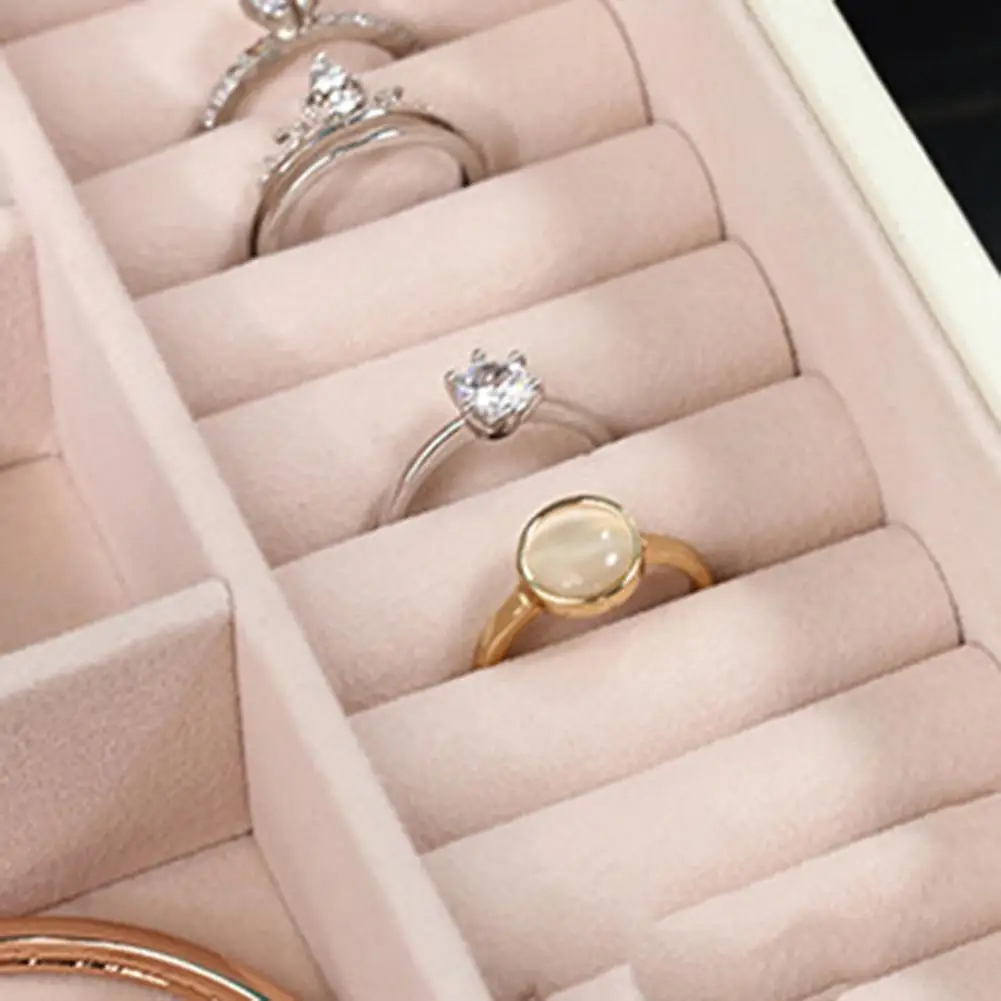 80 hot sales storage box flexible drawer design flannel code lock women large display jewelry storage organizer for earrings free global shipping