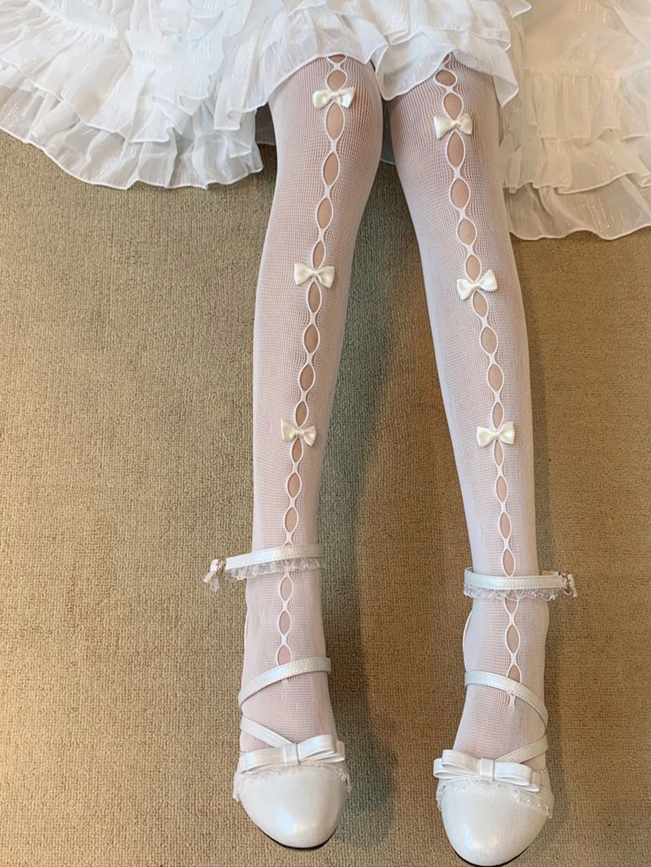 Сексуальные чулки в сеточку