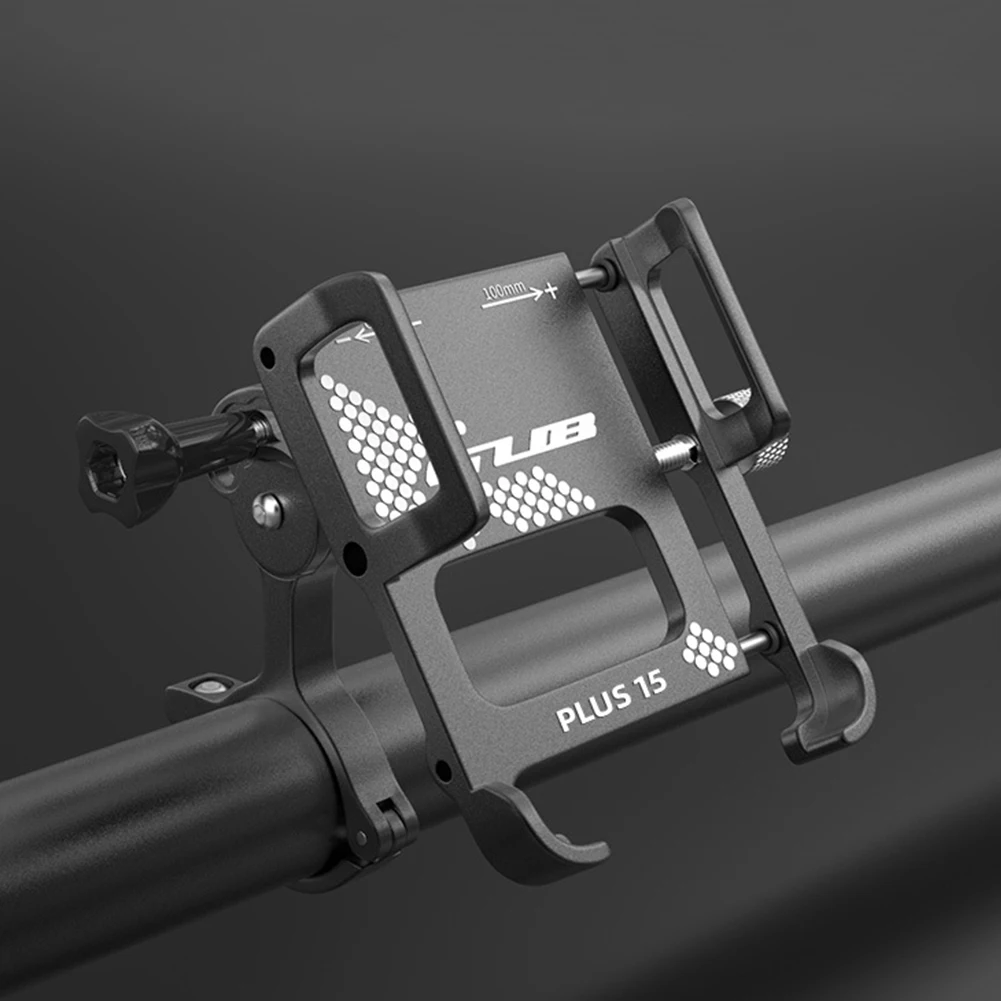 

Bike Phone Holder Aluminum Alloy Adjutsable Handlebar Phone Mount Universal Bikes Motorcycles Scooters Phone Stand For 4.0-6.5"