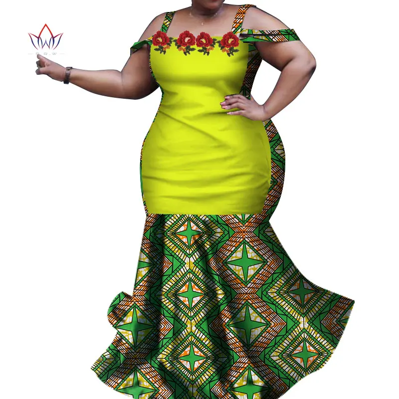 Африканские женские длинные платья с аппликацией цветочным принтом розы базин