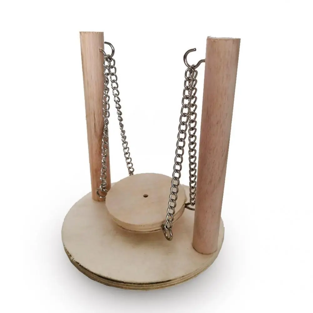 

Medium Size Universal Bird Cage Accessories Parrots Swing Toys Natural Color Parrots Wood Swings Moisture-proof for Pet