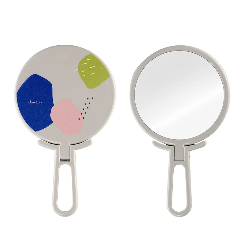 Цвета: розовый синий черный оранжевый милое складное зеркало для девочек изящное