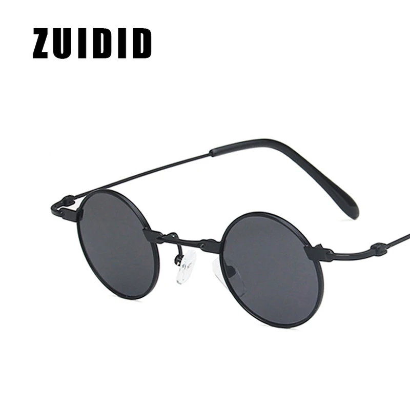 

New Fashion Candy Vintage Round Mirror Sunglasses Men Women Brand Designer Retro Small Black Sun Glasses Female UV400 Shades