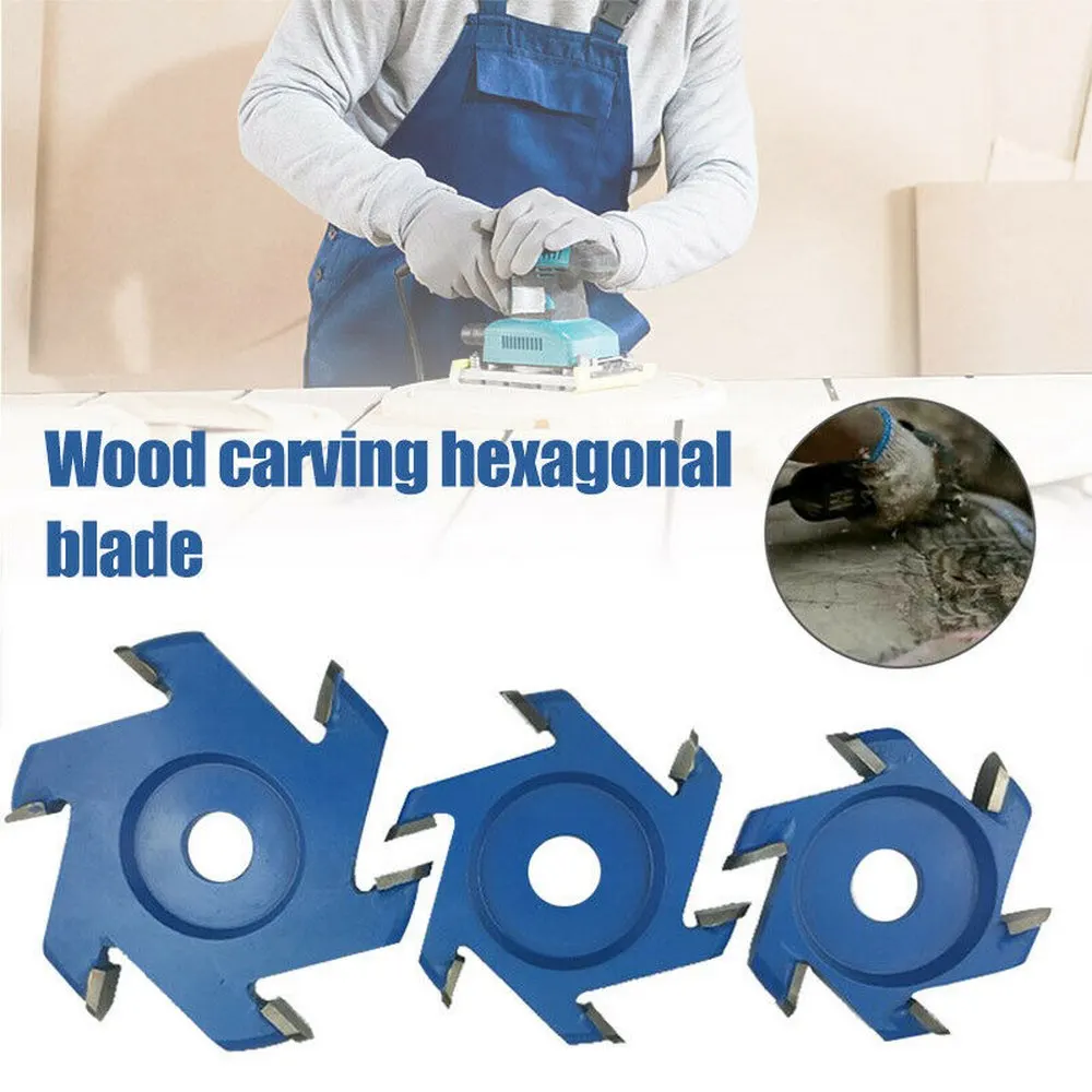 

Multiple-type Woodworking Hexagonal Disc Tea Tray Saw Blade 16mm Aperture For Angle Grinder Wood Carving Grinder Blade