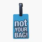 Аксессуары для путешествий, чемодана бирки, красивая футболка с надписями и не сумку, силика гель, чемодан, ID э держатель, ярлык на багаж, переносная бирка