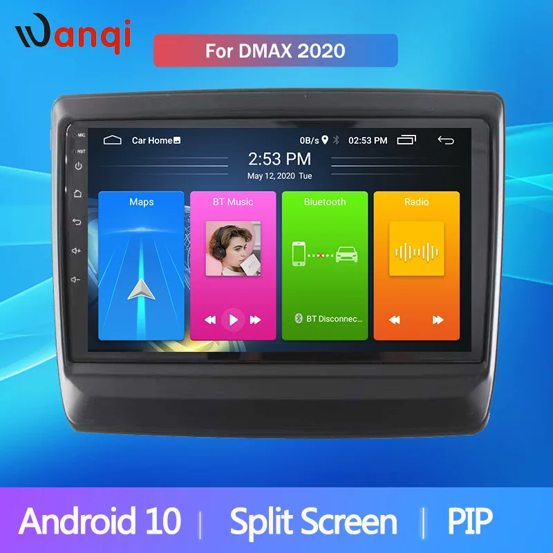 Wanqi Android 10 автомобильное радио для Isuzu DMAX 2020 9 дюймов мультимедийный плеер GPS