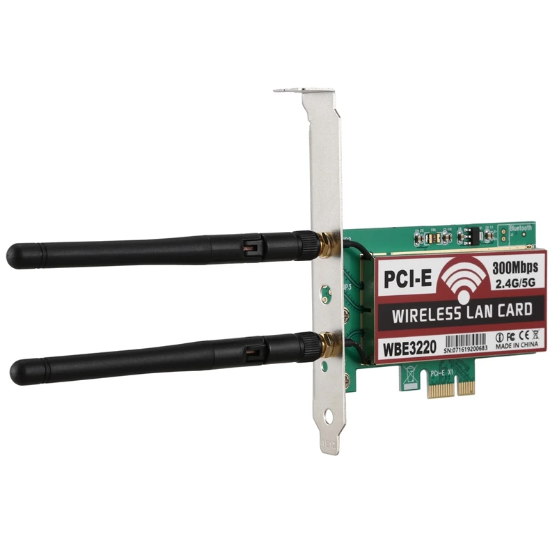 2 ,   4G/ 300 /, PCI-E X1, Wi-Fi,  ,   BCM4322 wbe3220