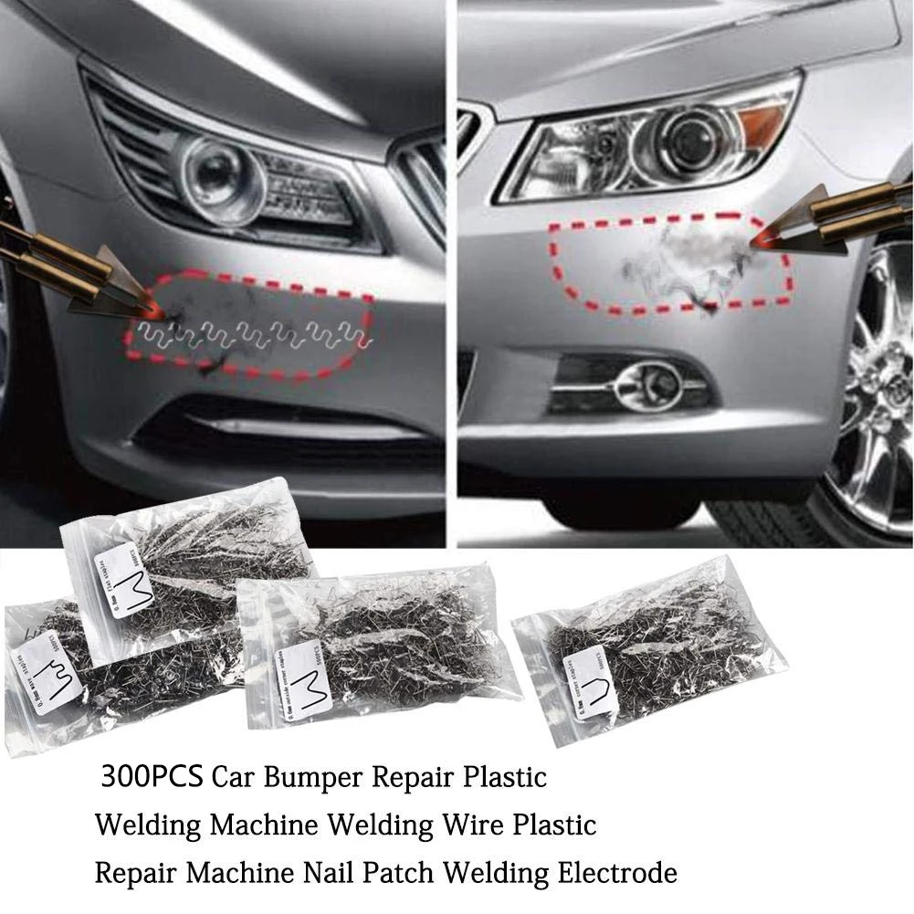 

300pcs Universal Practical Professional Accessories Electrode Wire Durable Hot Stapler Car Bumper Welding Nail Stainless Steel