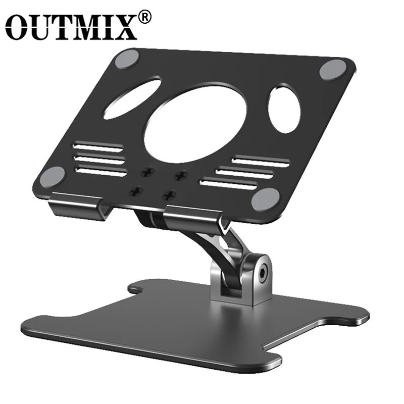 Aluminum Desktop Tablet Stand Dual Axis Design Height/Angle Adjustable Smartphone Holder Tablets Drawing Stand for iPhone iPad