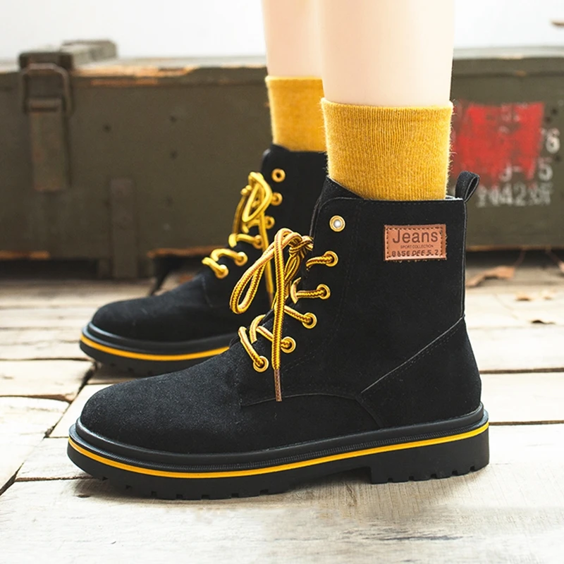 Новинка зимние женские ботильоны с высоким берцем теплые плюшевые сапоги Цвет