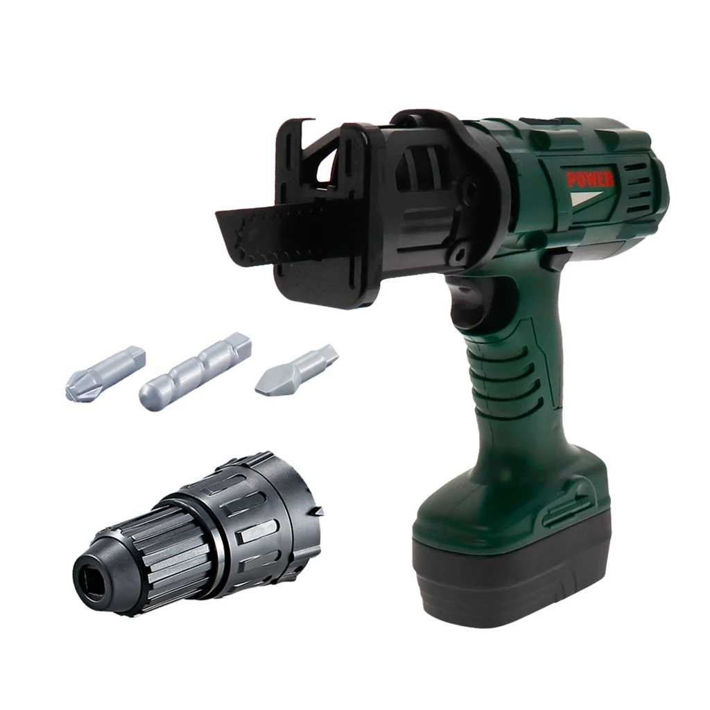 Детская электрическая игрушка пластиковый инструмент цепная пила со звуком