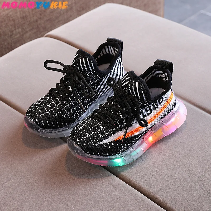Zapatos iluminados para beb&eacute;s, zapatillas de entrenamiento para ni&ntilde;os y ni&ntilde;as, ligeras, tenis infantiles-2