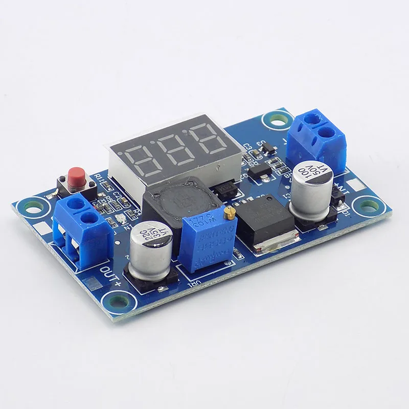 LM2596 DC источник питания регулируемый 4 0 ~ 40 до 1 25 37 в со светодиодным вольтметром 2A