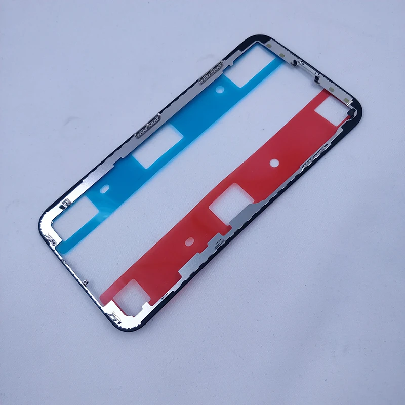 Lcd сенсорный экран передняя рамка средняя Рамка Кронштейн для iPhone X XS MAX с клейким кронштейном Держатель Замена Ремонт