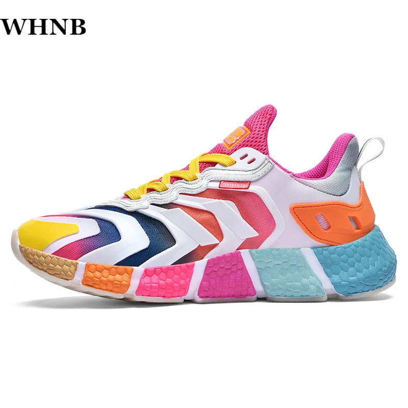 

WHNB Fashion Men's Sneakers Comfortable Men Casual Shoes Outdoor Color Matching Personality Shoes for Man Lace Up Male Sneakers
