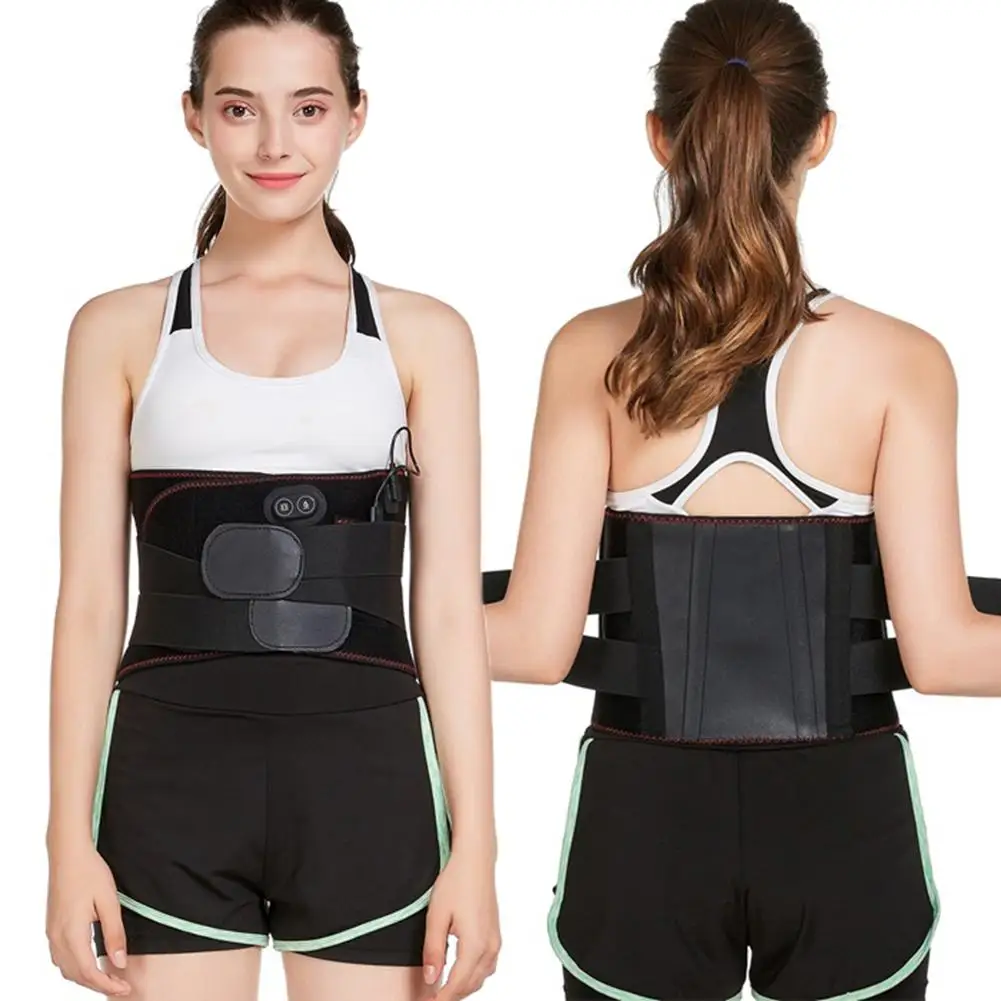 

Far infrared Heat Therapy Waist Massage Back Belt Herniated Disc Scoliosis Back Pain Lower Support Brace Spine Lumbar Support