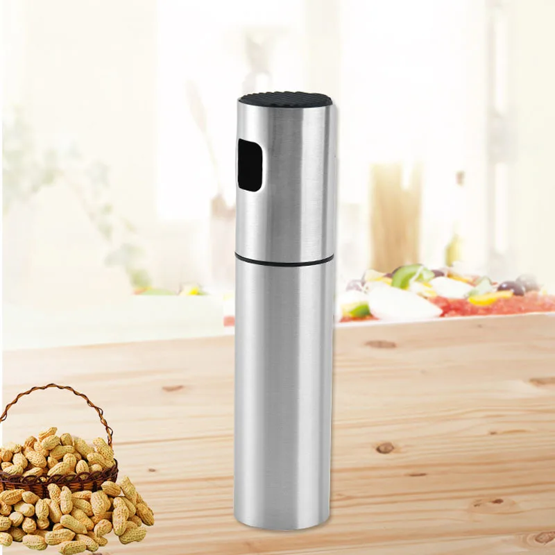 

Kitchen Stainless Steel Oil Sprayer Bottle Pump Pot Leak-proof Grill Dispenser Cookware Tools spice box jar