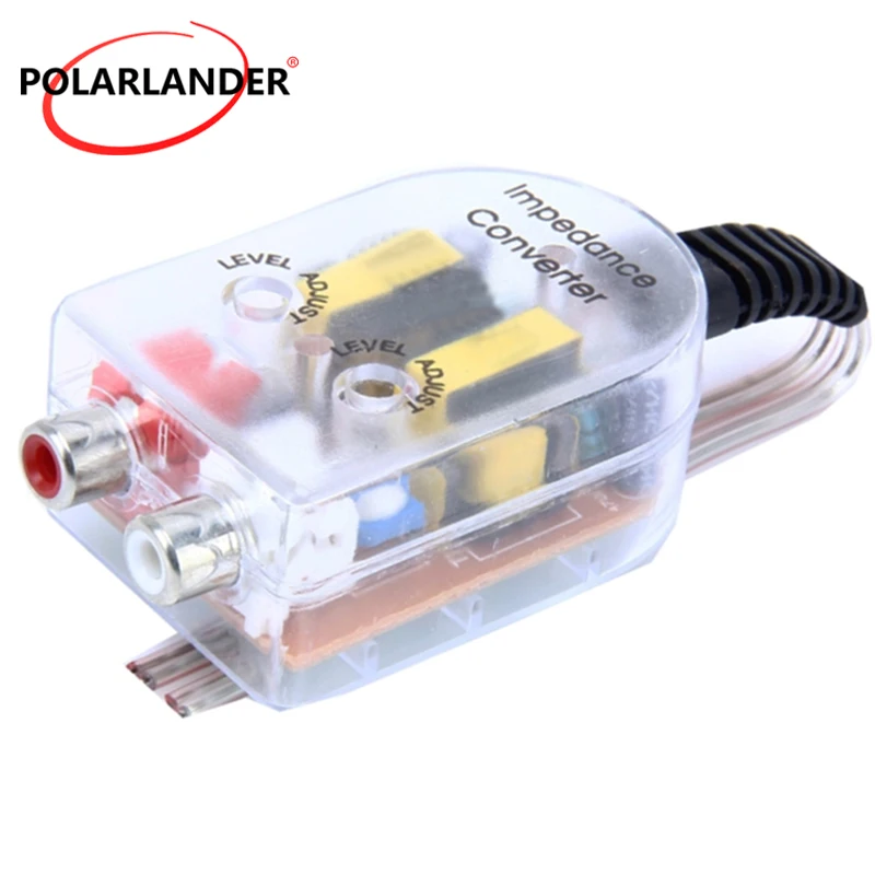 Автомобильный преобразователь высокого импеданса в RCA линейный автомобильный