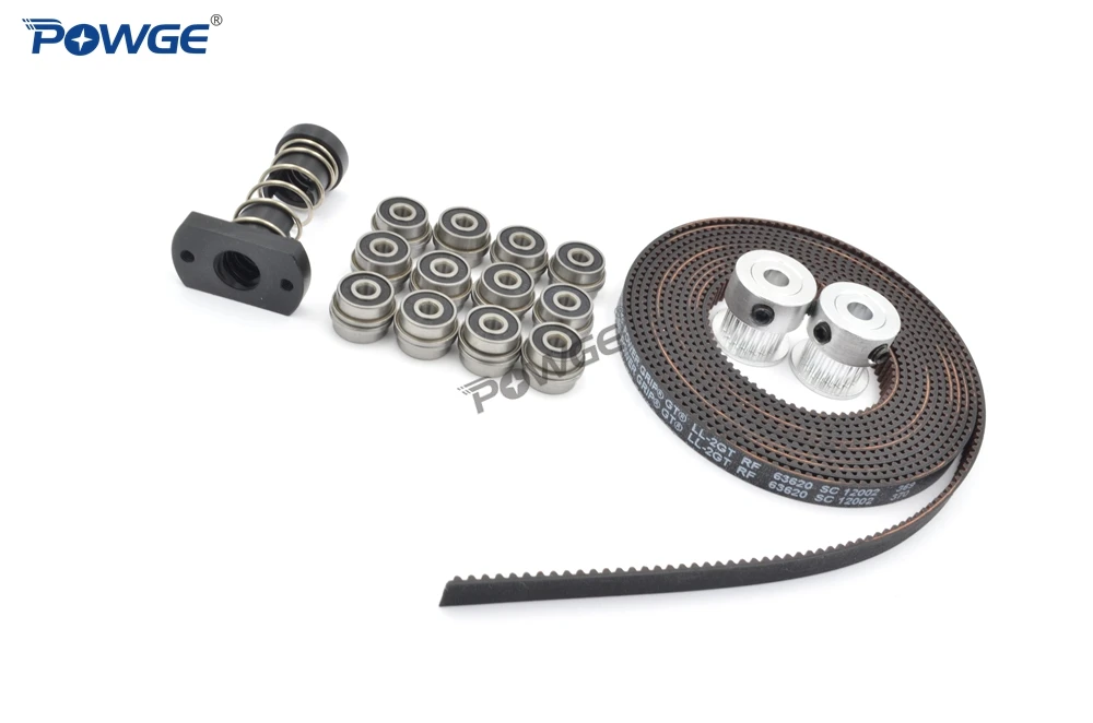 POWGE VORON 0 1 одежда для активного движения GT2 LL-2GT RF открытый ремень 2GT 20 Зубы шкив F623-RS