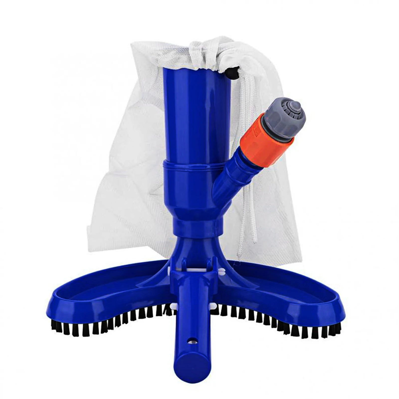 

Swimming Pool Vacuum Cleaner Head Brush Cleaning Tool with Mesh Bag Suction Cleaning Brush for Pool Pond Fountain Spa EU/US
