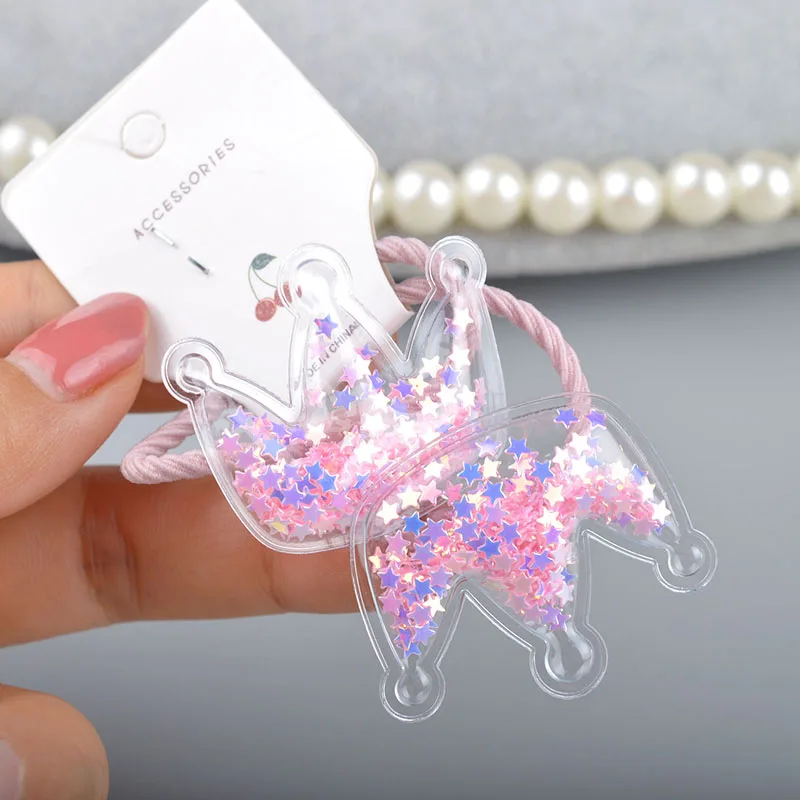 

2/10Pcs/Set Girls Cute Cartoon Animals Fruit Elastic Hair Bands Scrunchies Ponytail Holder Headbands for Kids Hair Accessories