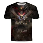 Новинка 2021, модная простая популярная летняя крутая повседневная мужская футболка с коротким рукавом и 3D-принтом Game Overwatch