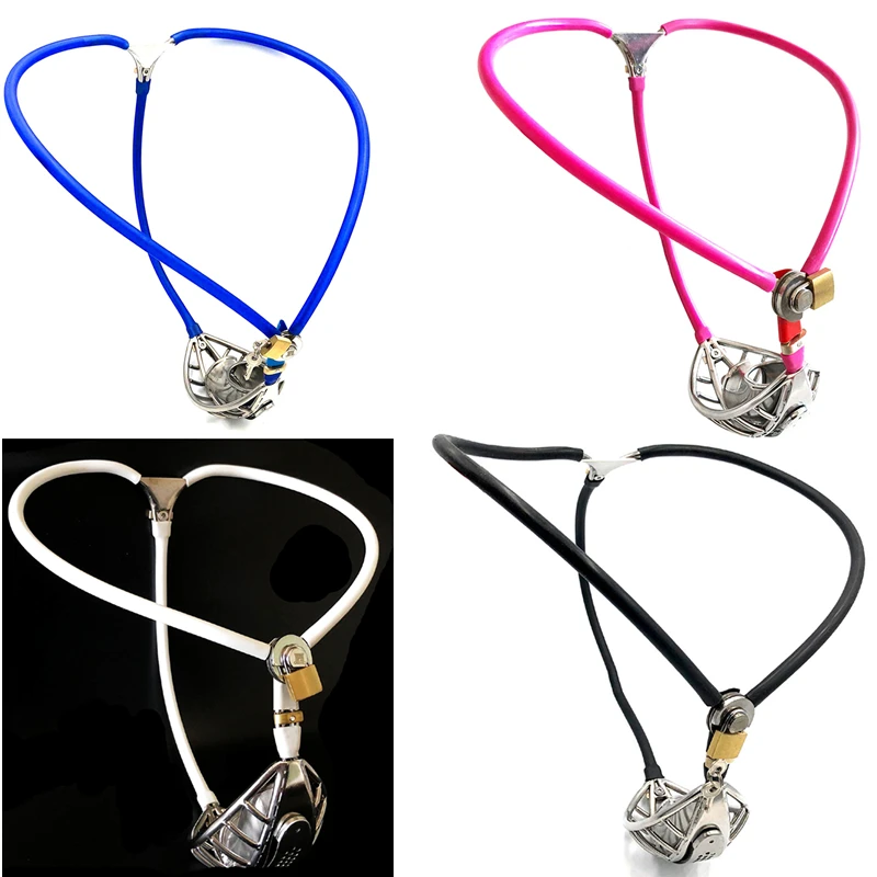 Мужское нижнее белье из нержавеющей стали 2021 металлический пояс верности клетка