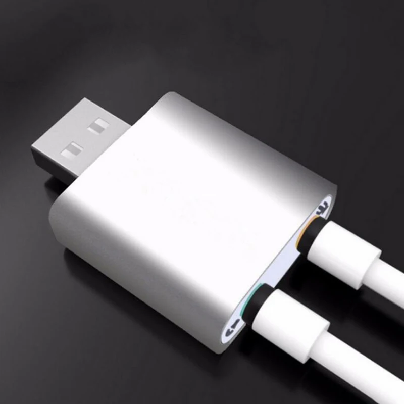 Внешняя звуковая карта 7 1 USB стерео микрофон динамик гарнитура аудио разъем 3 5 мм