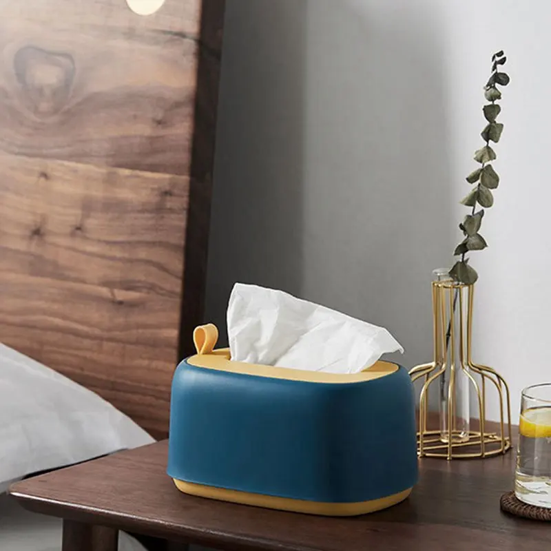 

Wall spring tissue box living room desktop small fresh color paper box kitchen top wall tissue box tissue box