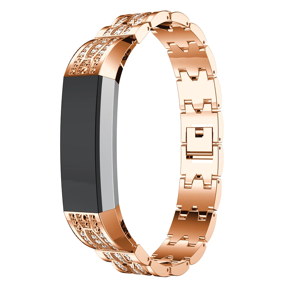 

Luxury Original New Rhinestone Strap Stainless Steel Watchband Replacement Wristband For Fitbit Alta/Alta HR Bracelet Band Strap