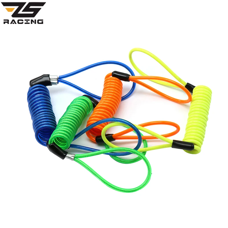 ZS Racing 1 2 м безопасный ПВХ чехол мотоциклетный диск замок кабель Противоугонная