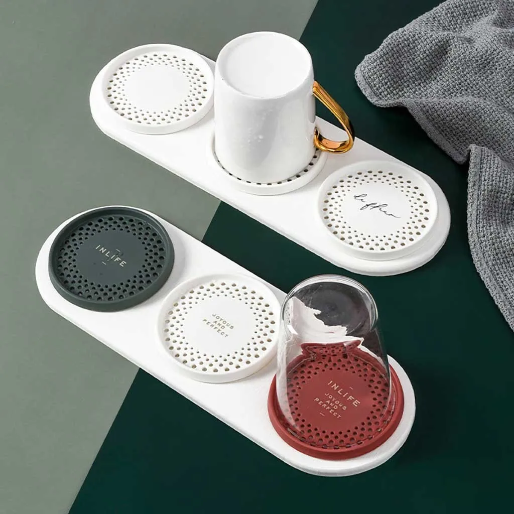 Полка для хранения чашек быстросохнущая полка посуды домашней кухни 18