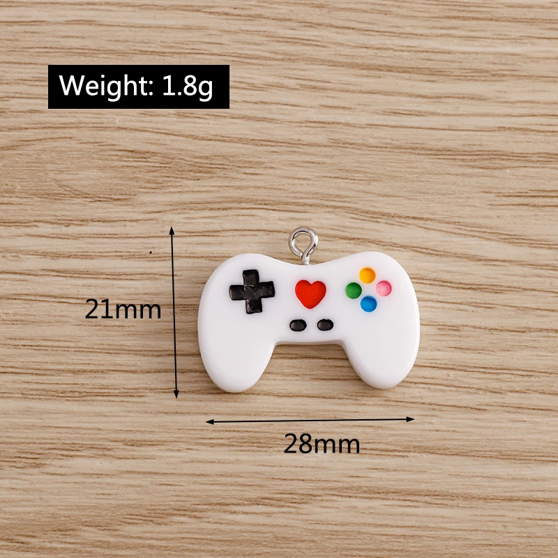 

10pcs 28*21mm Colorful Game Console Charms for Pendants Necklaces Keychains DIY Enamel Charms Handmade Jewelry Making Accessorie