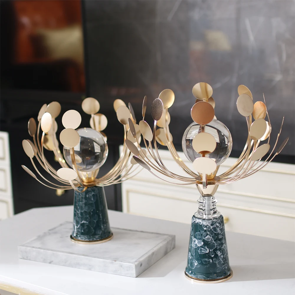 Аксессуары для украшения дома Зеленая Мраморная текстура керамическая