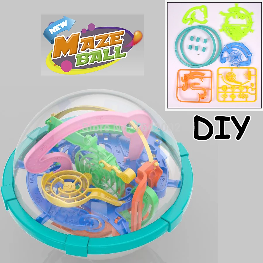 DIY 100 препятствия магический пазл шар развивающий Интеллектуальный IQ баланс