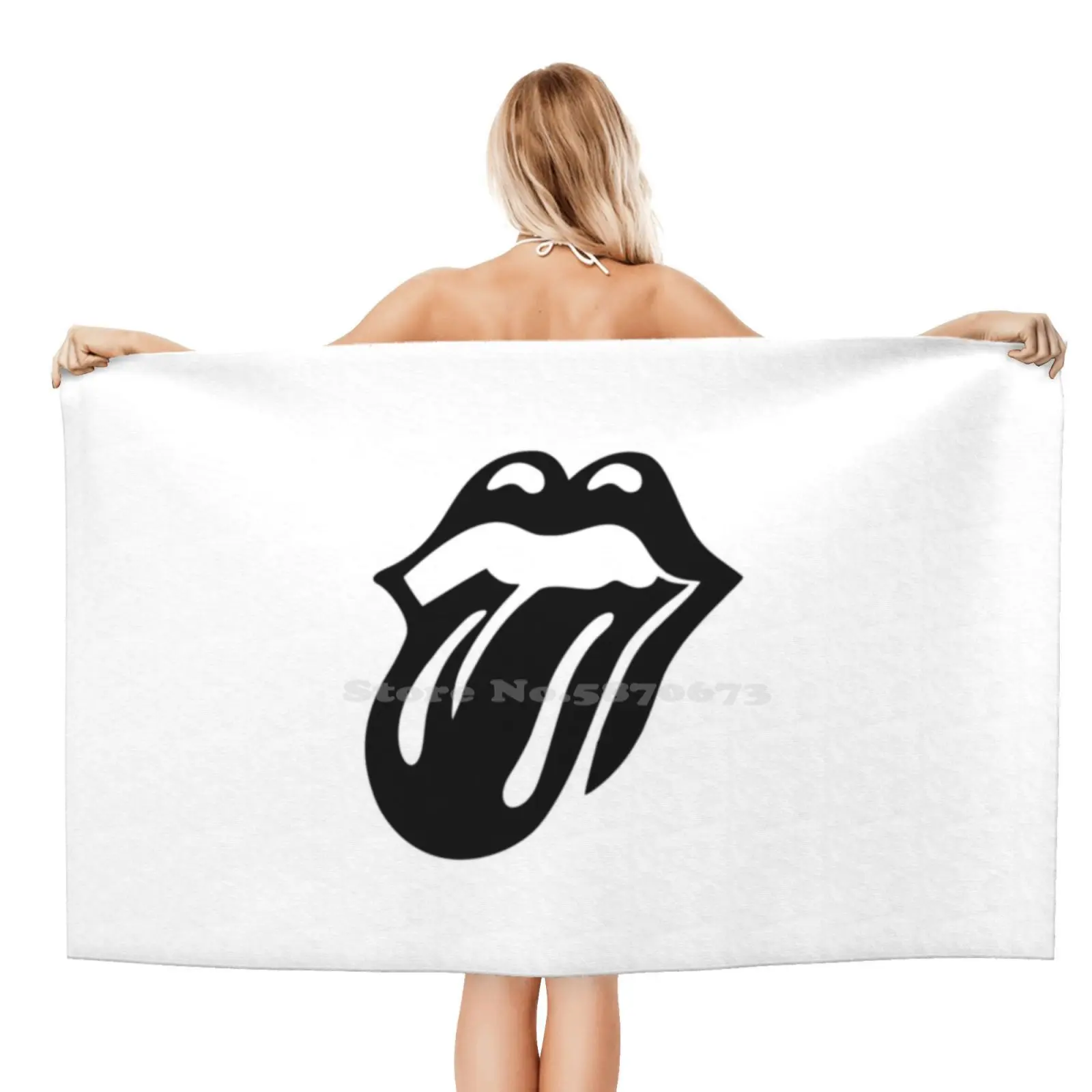 Быстросохнущие пляжные полотенца Black Stone Look банное полотенце из микрофибры