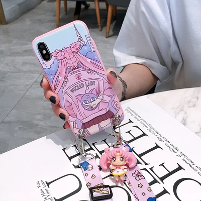 As shown in Redmi note 8 милый 3D Сейлор Мун чехол для телефона Xiaomi 9 9se 8se redmi note 4/5/6/7/7 pro/Max/mix 3 мультяшная задняя крышка - Цвет: As shown in