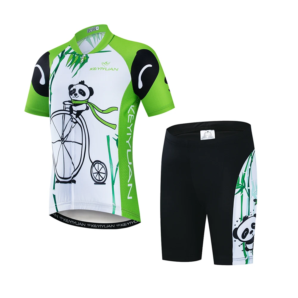 

KEYIYUAN 2022 Cycling Jersey Summer Breathable Bicycle Children's Jersey Anti-UV Pro Racing Sportswear Abbigliamento Ciclismo