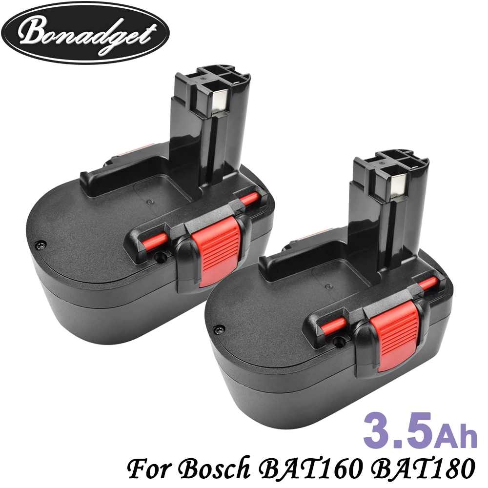 Сменный никель металлогидридный аккумулятор Bonadget 18 в 3500 мАч для Bosch BAT160 BAT180 BAT181