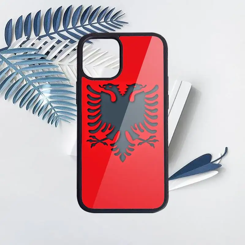 

Albania flag Phone Case for iPhone 11 12 pro XS MAX 8 7 6 6S Plus X 5S SE 2020 XR Hard PC