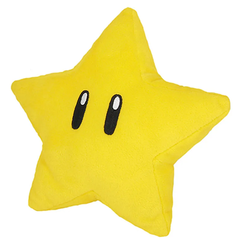 Coj&iacute;n de felpa de Super Mario Star para ni&ntilde;os y ni&ntilde;as, juguetes de peluche para ni&ntilde;os, regalos de Navidad, juego cl&aacute;sico, nuevo-0