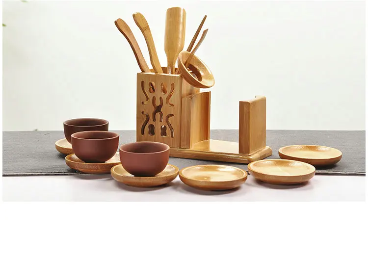 Бамбуковый чайный набор [GRANDNESS] чайные аксессуары кунг-фу-ситечко щипцы ложка